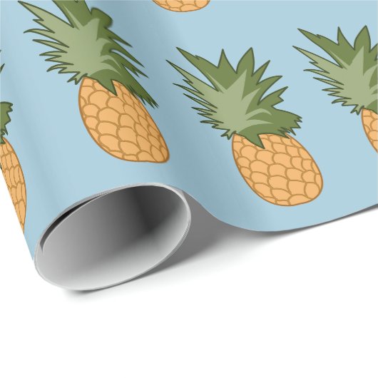 Ananas Geschenkpapier (Rolleneckpunkt)