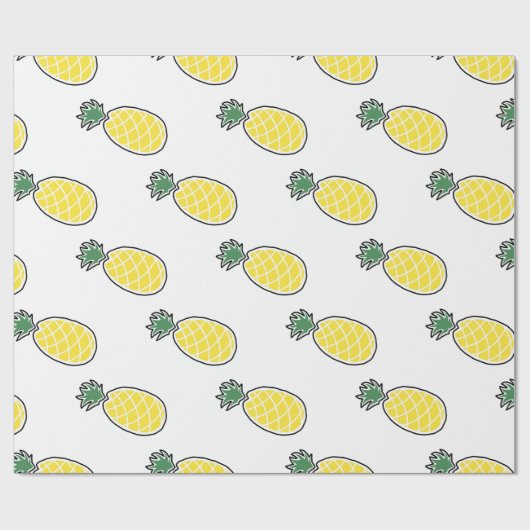 Ananas Geschenkpapier (Flach)