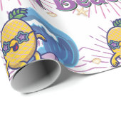 Ananas Geschenkpapier (Rolleneckpunkt)