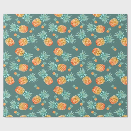 Ananas Geschenkpapier (Flach)