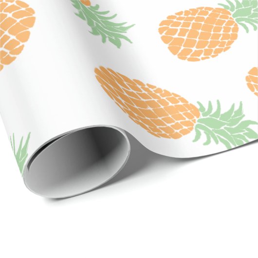 Ananas Geschenkpapier (Rolleneckpunkt)