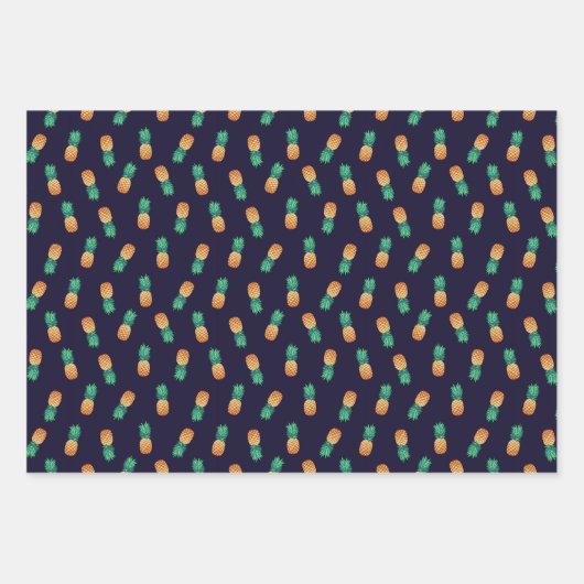 Ananas Geschenkpapier Set (Vorderseite)
