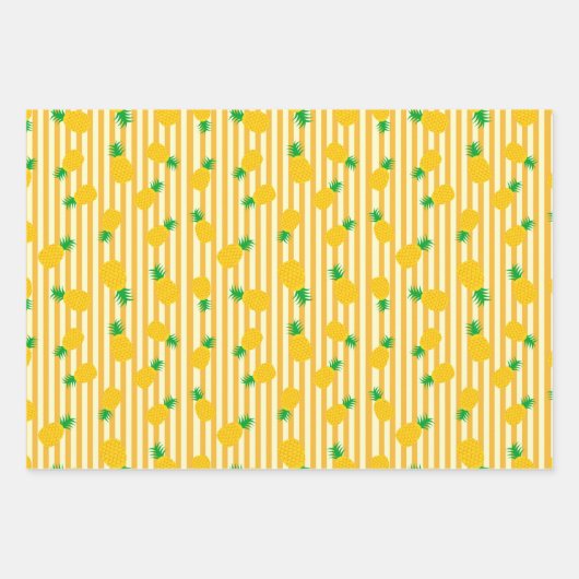 Ananas Geschenkpapier Set (Vorderseite 3)