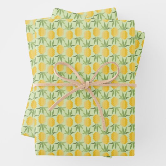 Ananas Geschenkpapier Set (Beispiel)
