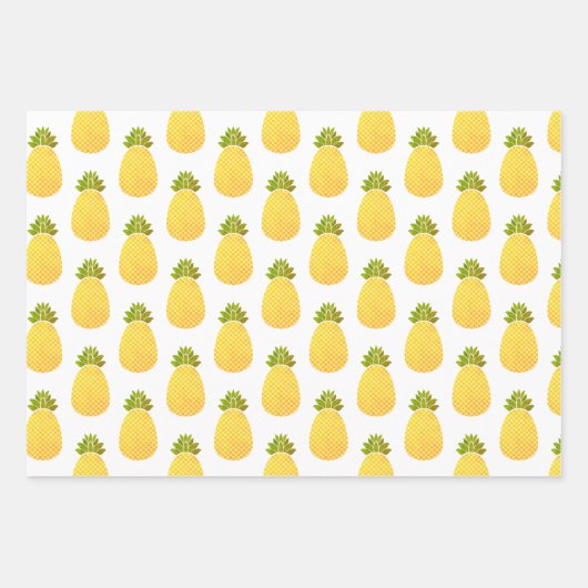 Ananas Geschenkpapier Set (Vorderseite 3)