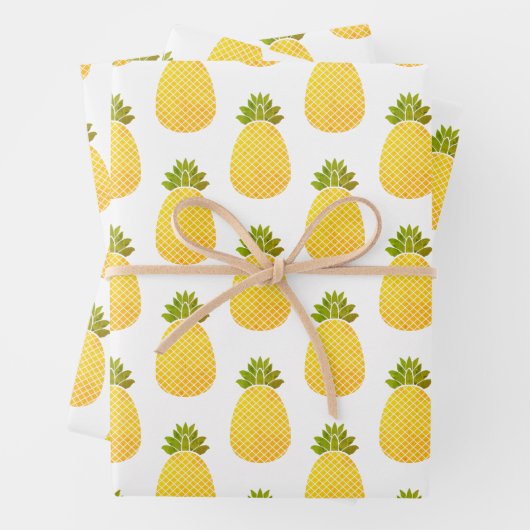 Ananas Geschenkpapier Set (Beispiel)