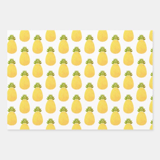 Ananas Geschenkpapier Set (Vorderseite)