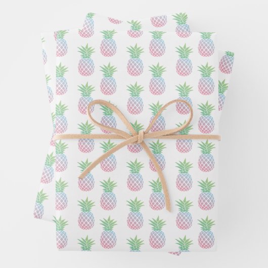 Ananas Geschenkpapier Set (Beispiel)