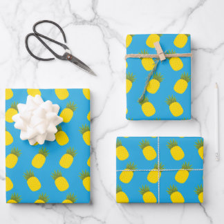 Ananas Geschenkpapier Set