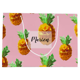 Ananas Geschenktücher Name Große Geschenktüte