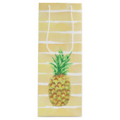 Ananas Geschenktüte Für Weinflaschen (Vorderseite)