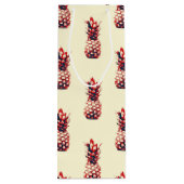 Ananas Geschenktüte Für Weinflaschen (Rückseite)