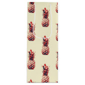 Ananas Geschenktüte Für Weinflaschen (Vorderseite)