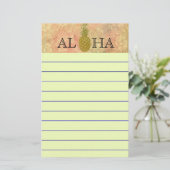 Ananas-Geschirr Briefpapier (Stehend Vorderseite)