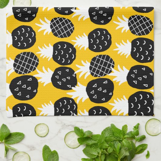 Ananas Geschirrtuch (Gefaltet)