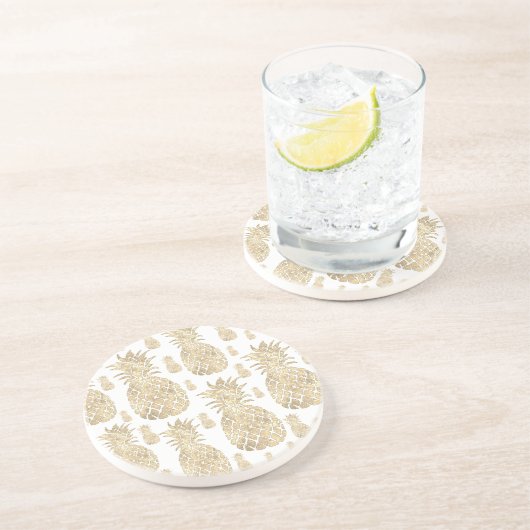 Ananas Getränkeuntersetzer (Seite)