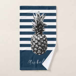 Ananas, gewellt Benutzerdefiniert Handtuch