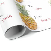 Ananas-Gewohnheit nach und von Namen Geschenkpapier (Rolleneckpunkt)