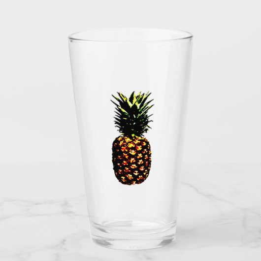 Ananas Glas (Vorderseite)