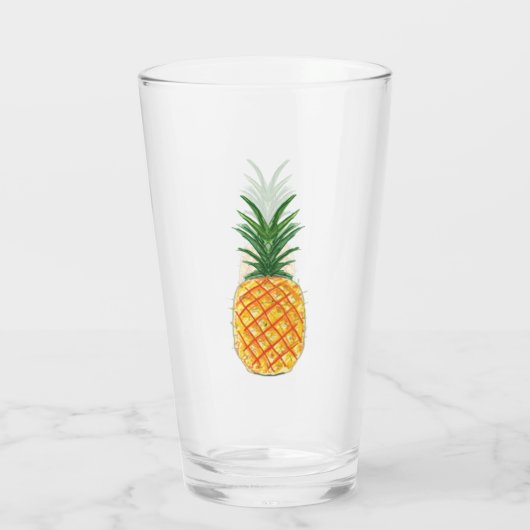 Ananas Glas (Rückseite)