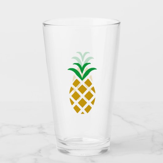 Ananas-Glas Glas (Vorderseite)