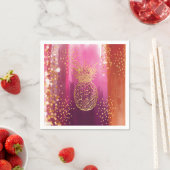 Ananas-Glitzer Serviette (Beispiel)