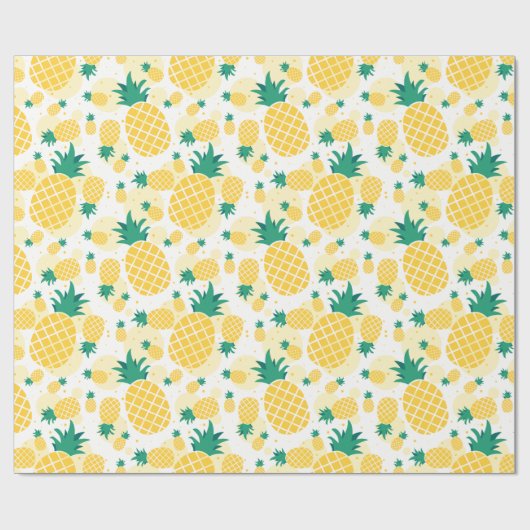 Ananas-Glossenpapier, 30" x 6' Geschenkpapier (Flach)