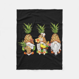 Ananas Gnome Strände Sommer Aloha Hawaii Hawai Fleecedecke