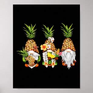 Ananas Gnomes Beaches Sommer Aloha Hawaii Hawai Poster