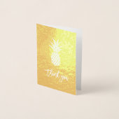 Ananas-Gold-Foil, vielen Dank für Ihr Foto Folienkarte (Vorderseite)
