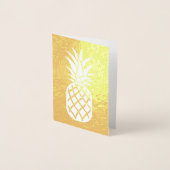 Ananas Gold Folienkarte (Vorderseite)