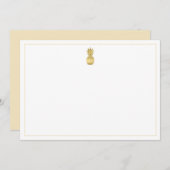 Ananas-Gold-Karte Mitteilungskarte (Vorne/Hinten)