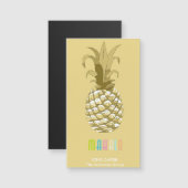 Ananas Gold Mahalo ID239 Magnetkarte (Vorne/Hinten)