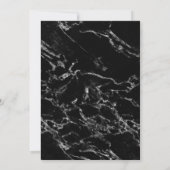 Ananas, Gold, Modernes Marmor Brautparty Einladung (Rückseite)