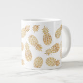 Ananas GOLD PINEAPPLE Chic GLAMOUR Jumbo-Tasse (Vorderseite Rechts)