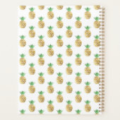 Ananas Gold Tropical Paper Planner Planer (Rückseite)