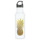 Ananas-Goldflasche Edelstahlflasche (Vorderseite)