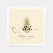 Ananas-Goldmedaille Serviette (Vorderseite)