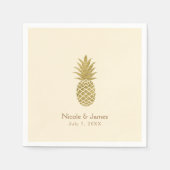 Ananas-Goldmedaille Serviette (Vorderseite)