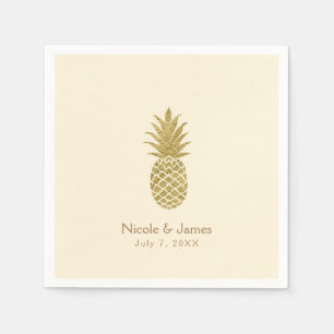 Ananas-Goldmedaille Serviette