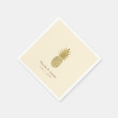Ananas-Goldmedaille Serviette (Ecke)