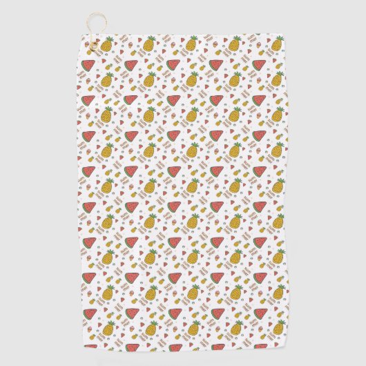 Ananas Golfhandtuch (Vorderseite)
