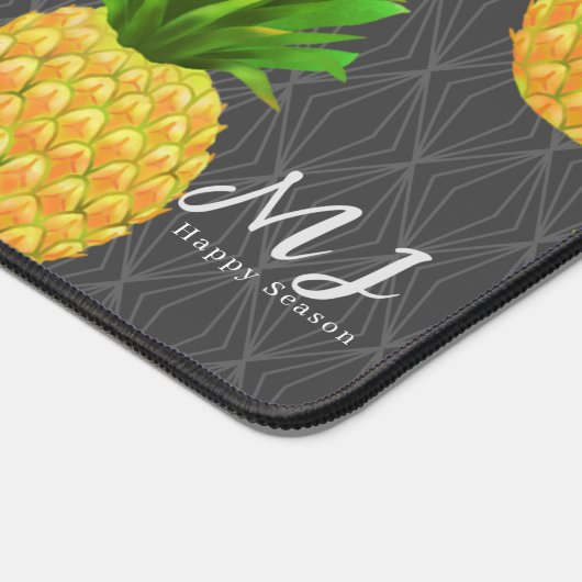 Ananas Gray Schreibtischunterlage (Ecke)