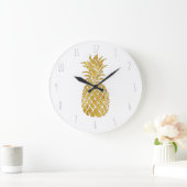 Ananas Große Wanduhr (Zuhause)