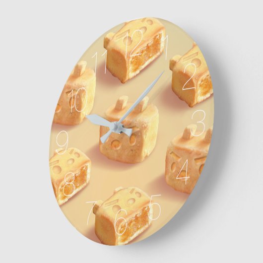 Ananas Große Wanduhr (Winkel)