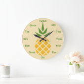 Ananas Große Wanduhr (Zuhause)