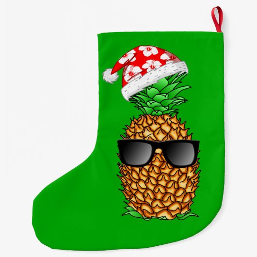 Ananas Großer Weihnachtsstrumpf (Rückseite)