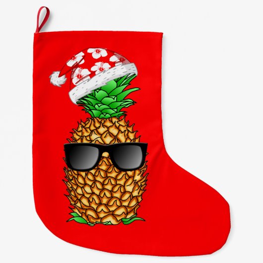 Ananas Großer Weihnachtsstrumpf (Vorderseite)