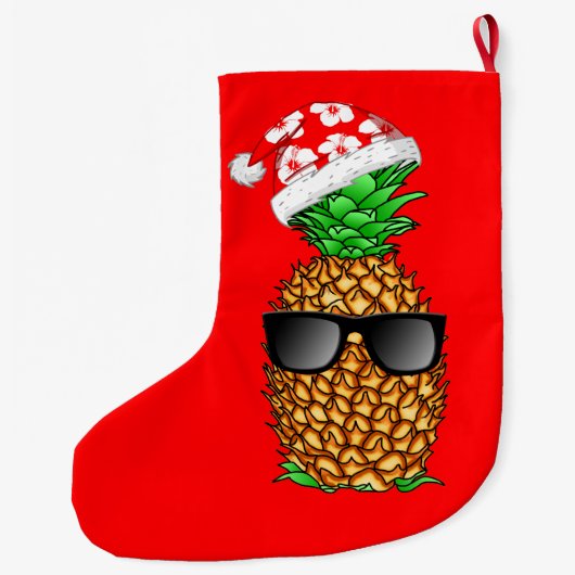Ananas Großer Weihnachtsstrumpf (Rückseite)