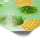 Ananas grün fotodruck (Ecke)